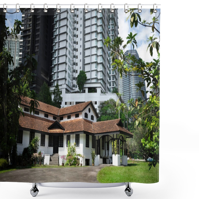 Personality  Old Historical House In Kuala Lumpur Downtown Malaysia Shower Curtains