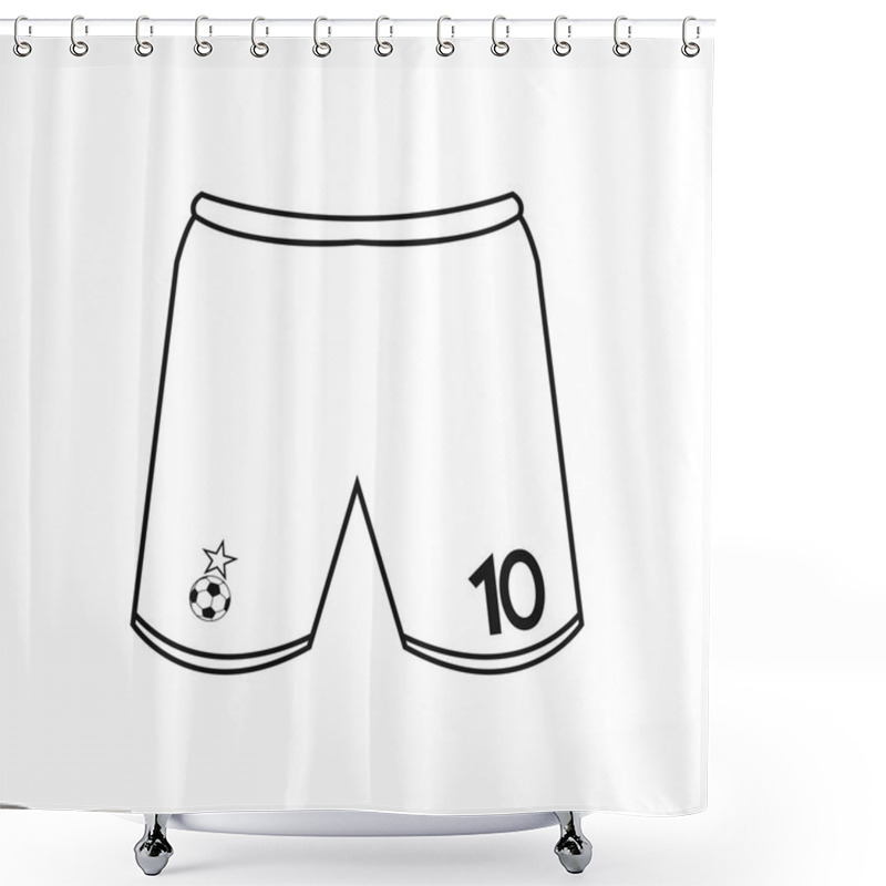 Personality  Soccer Shower Curtains