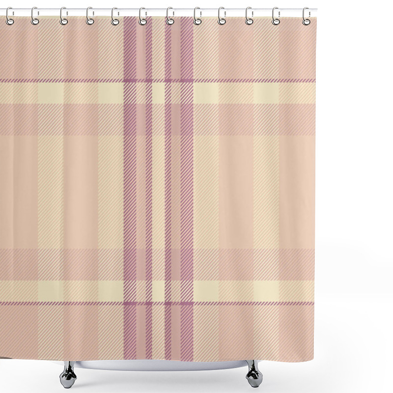 Personality  Elegant Pastel Plaid Pattern In Beige And Mauve.  Perfect For Textile Design, Website Backgrounds, Or Stationery. Soft, Muted Tones Create A Sophisticated And Calming Aesthetic. Shower Curtains