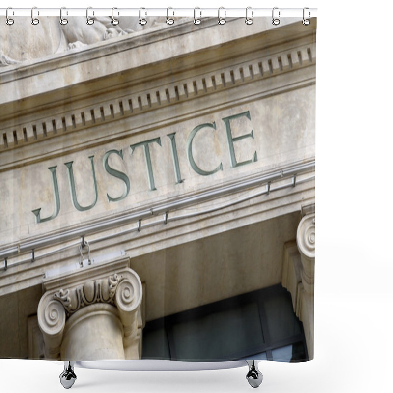 Personality  Justice Sign Shower Curtains