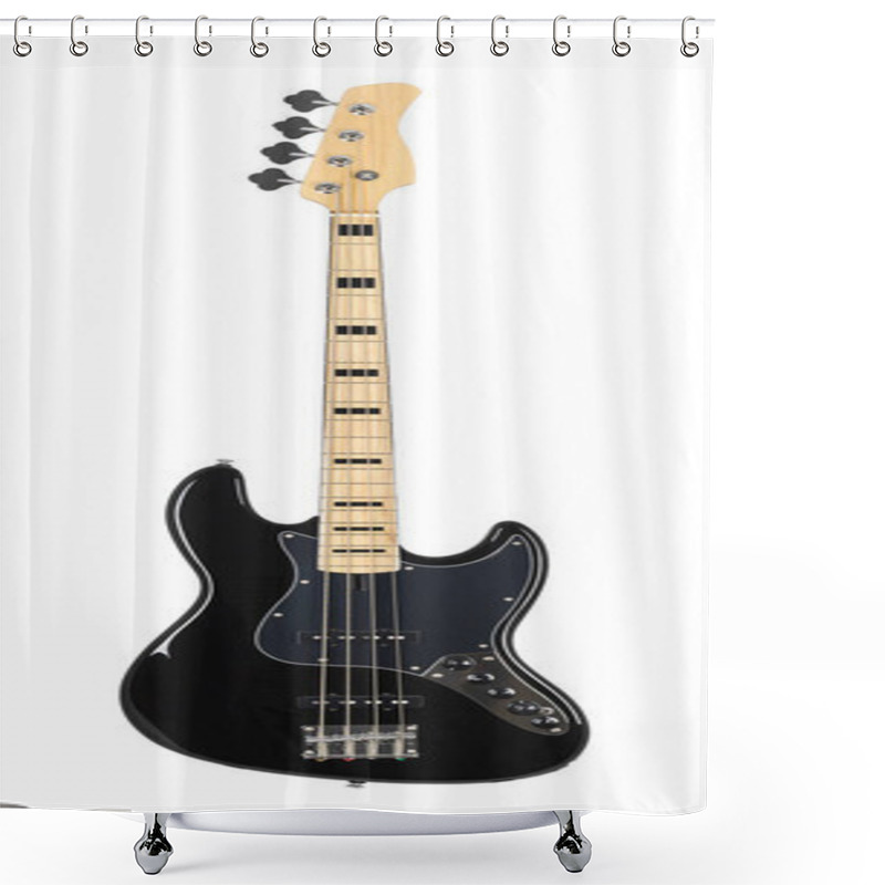 Personality  Electric Bass Guitar Shower Curtains