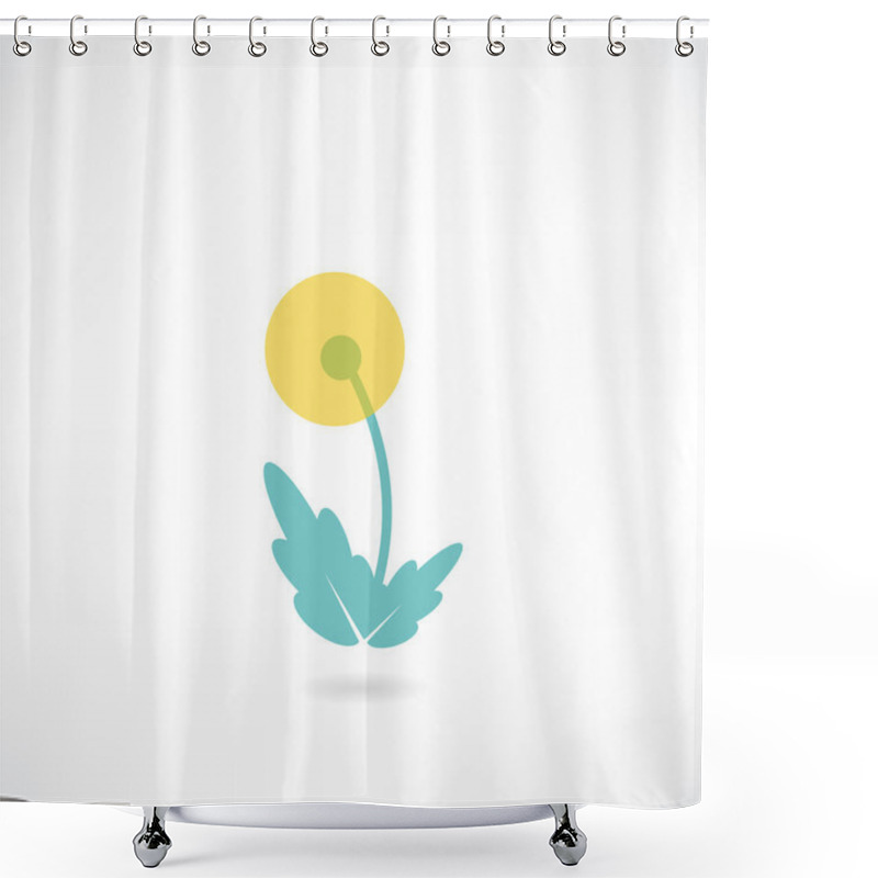 Personality  Dandelion Icon Shower Curtains