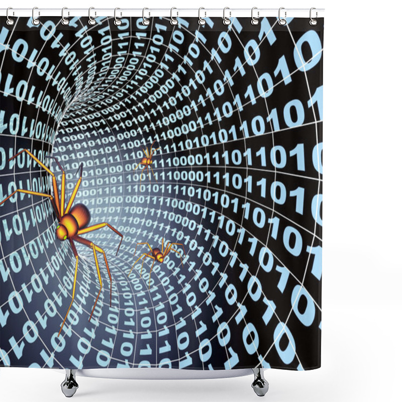 Personality  Internet Bugs Shower Curtains