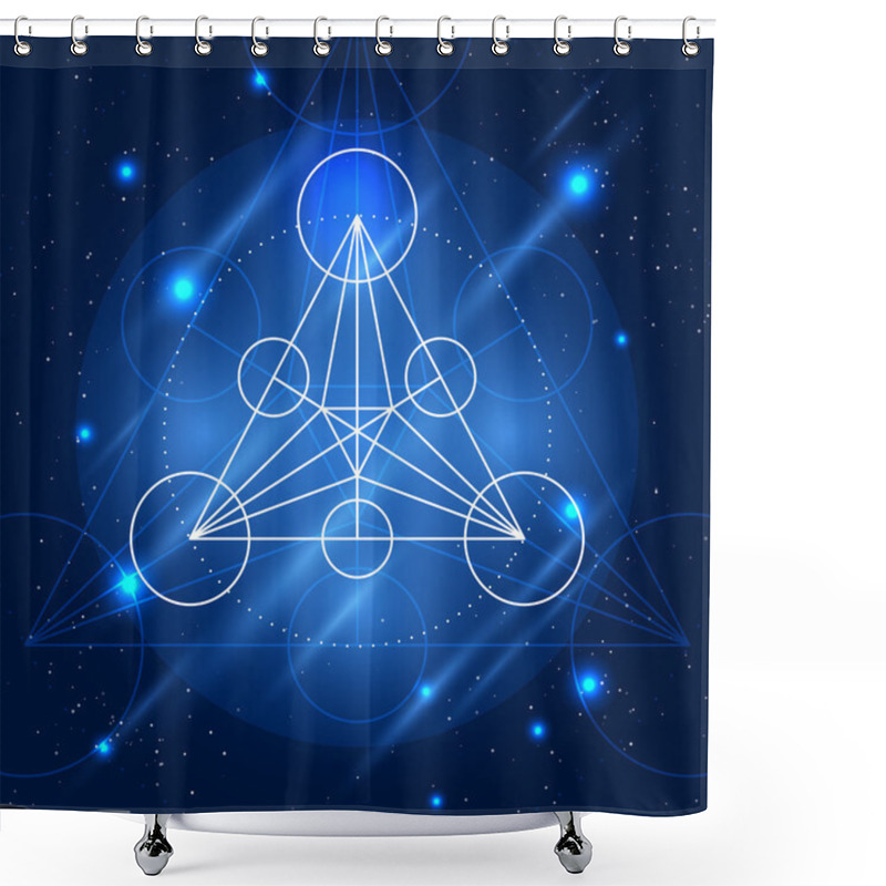 Personality  Vector Magic Geometry Sign Shower Curtains