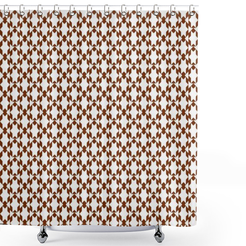 Personality  Seamless Abstract Background With Geometric Elements Shower Curtains