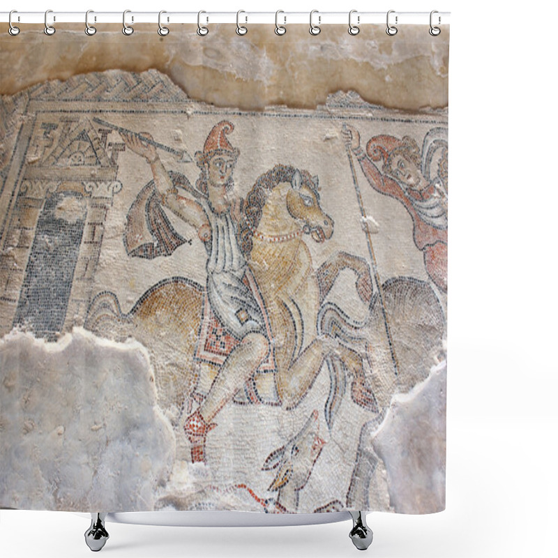 Personality  Antique Mosaic, National Park Zippori, Galilee, Israel Shower Curtains