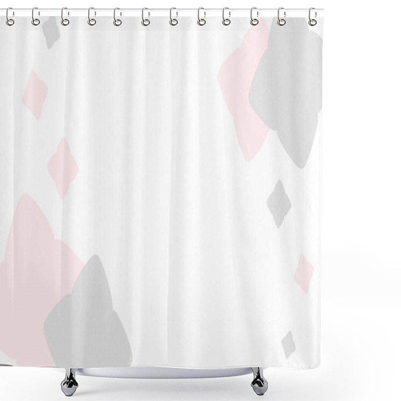 Personality  Background Illustration With Floral Motifs On A Thin Dotted Background. Shower Curtains