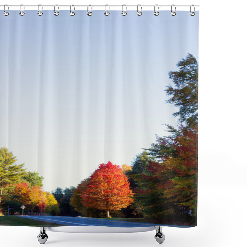 Personality  Autumn Foliage Landscapes Shower Curtains