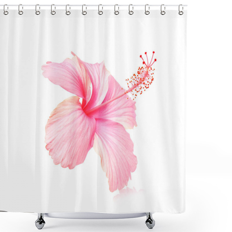 Personality  Flowers On A White Background. Shower Curtains