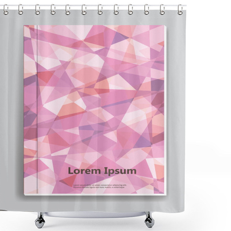 Personality  Cover, Brochure, Poster Template Shower Curtains