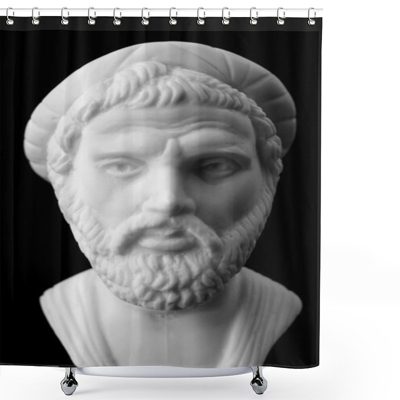 Personality  Pythagoras Of Samos, Was An Important Greek Philosopher, Mathema Shower Curtains