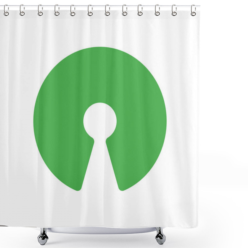 Personality  Open Source Icon Shower Curtains