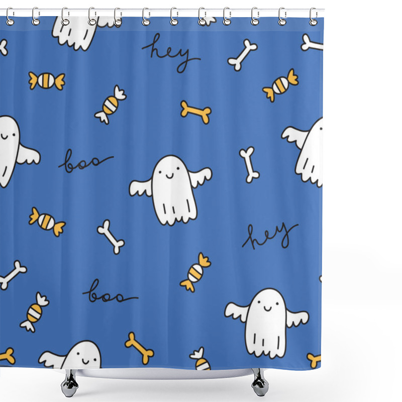 Personality  Halloween Seamless Pattern Shower Curtains