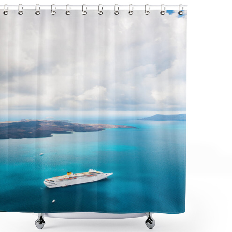 Personality   Cruise Ship At Sea.  Shower Curtains