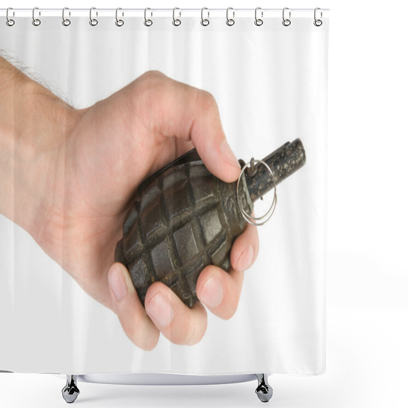 Personality  Old Hand Grenade Shower Curtains