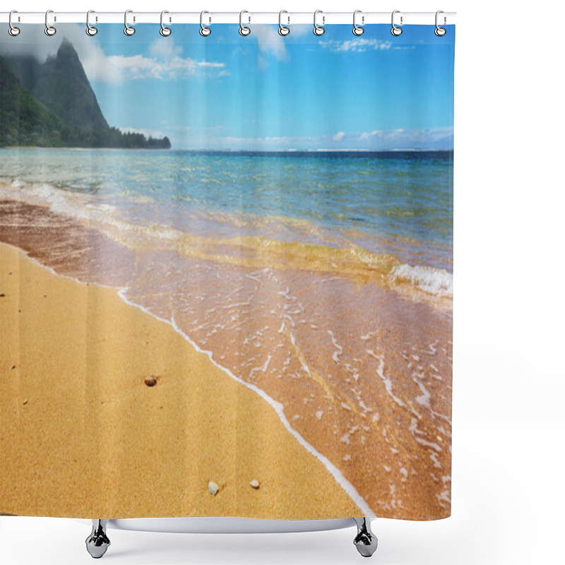 Personality  Amazing Hawaiian Beach Nature Scenic View  Shower Curtains