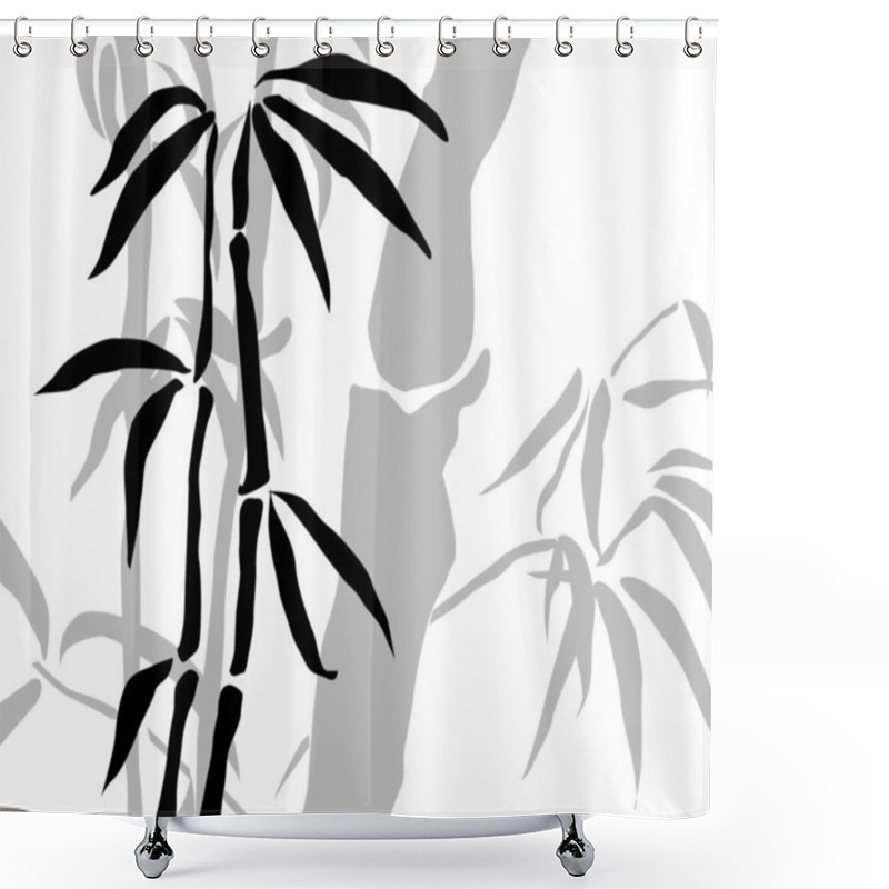 Personality  Bamboo Branches Shower Curtains