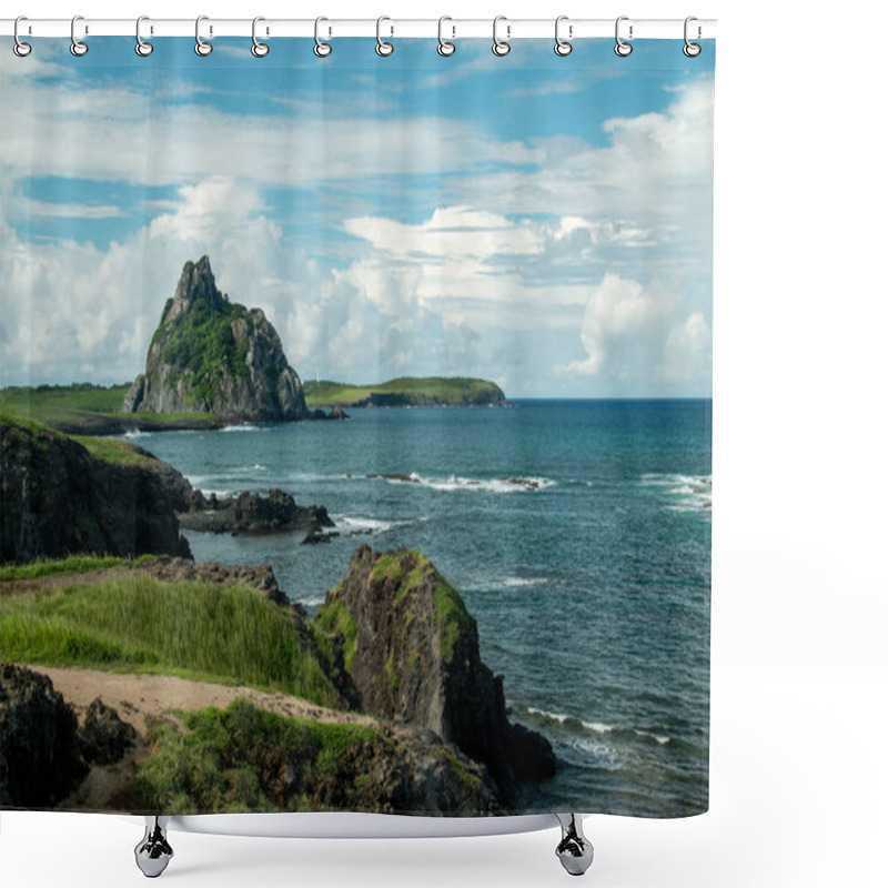 Personality  Beautiful View Of Sela Gineta Island (Ilha Sela Gineta) In Fernando De Noronha Brazil, In The State Of Pernambuco Brazil Shower Curtains