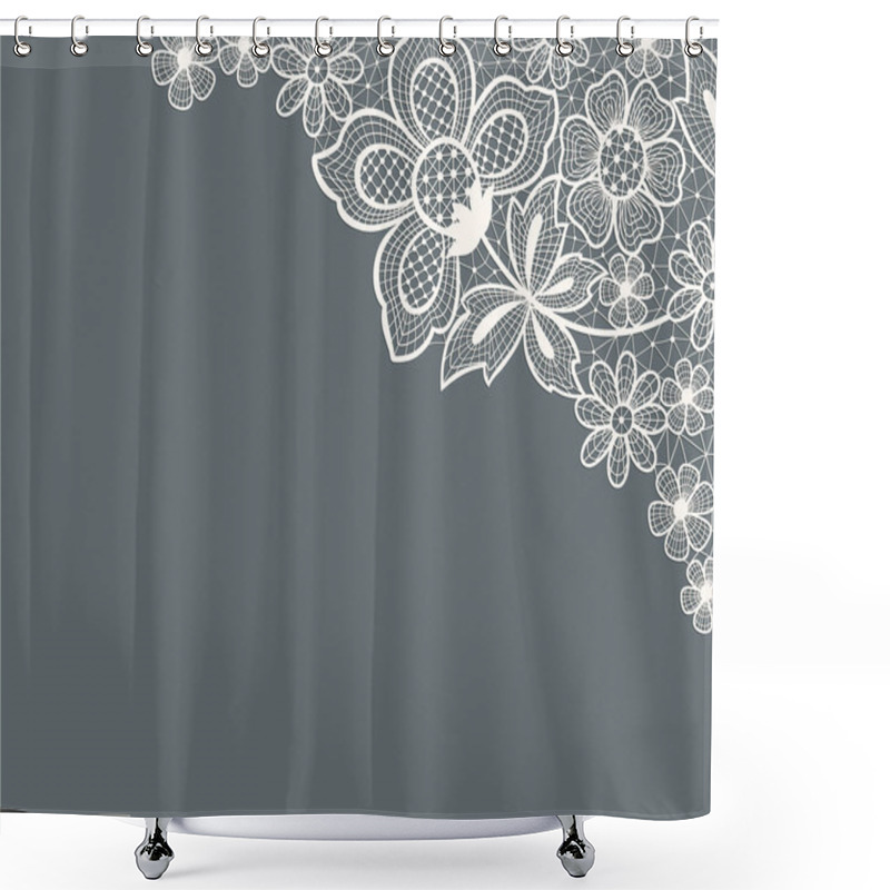 Personality  Template Frame  Design For Card. Shower Curtains