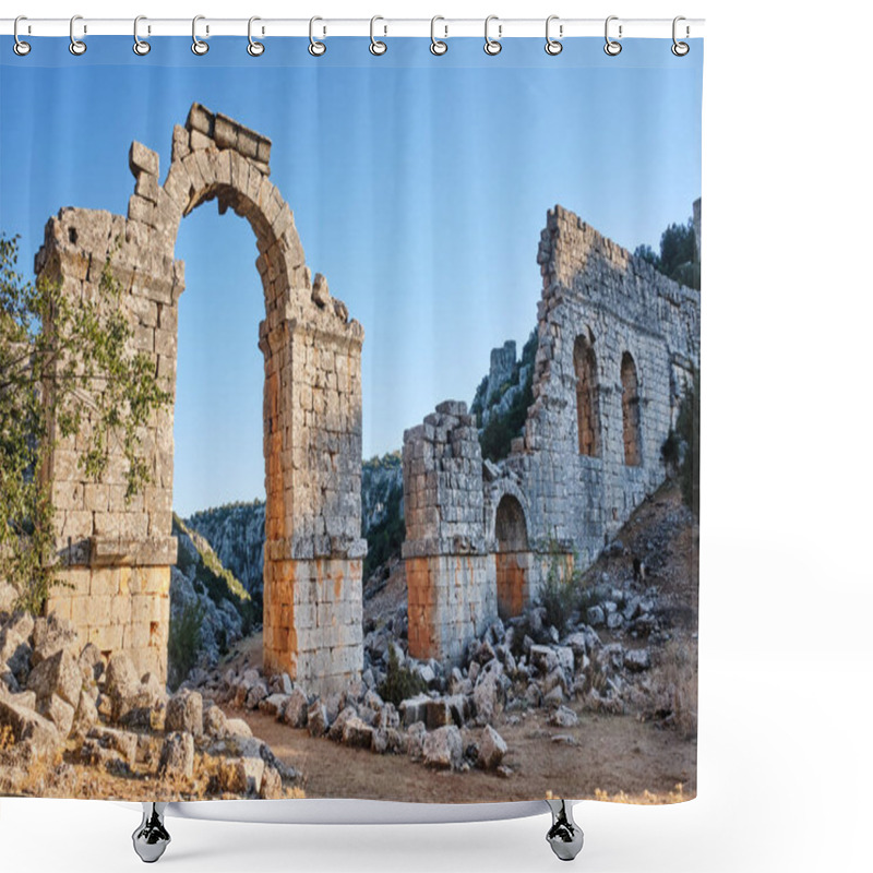 Personality  Olba Aqueduct, Silifke Province, Mersin, Turkey Shower Curtains