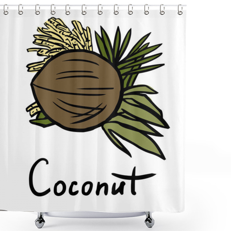 Personality  Coconut Shower Curtains