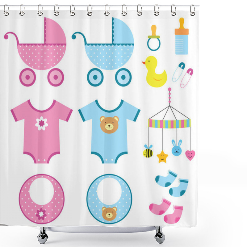 Personality  Baby Elements Set Shower Curtains