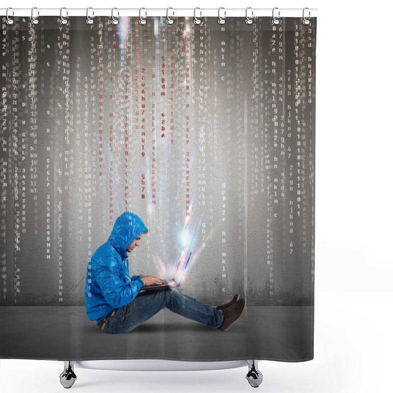 Personality  Hacker Shower Curtains