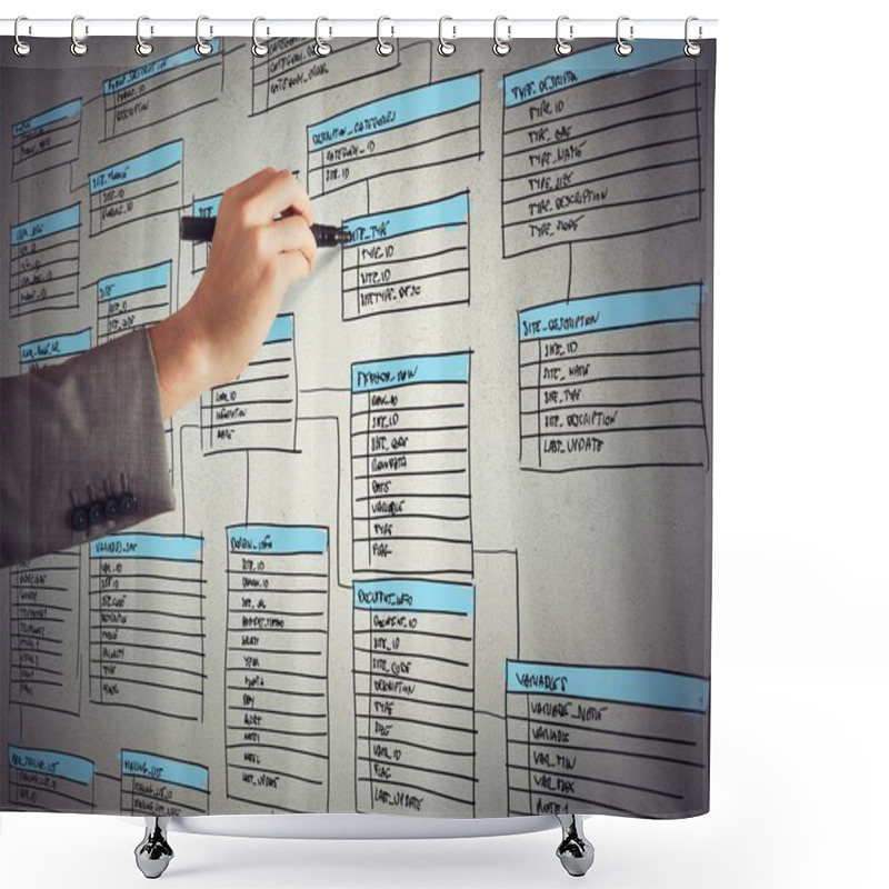 Personality  Programmer Organizes New Database Shower Curtains