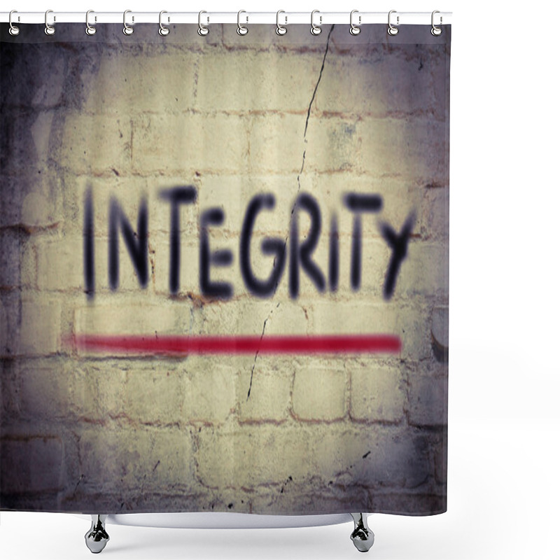 Personality  Integrity Concept Shower Curtains