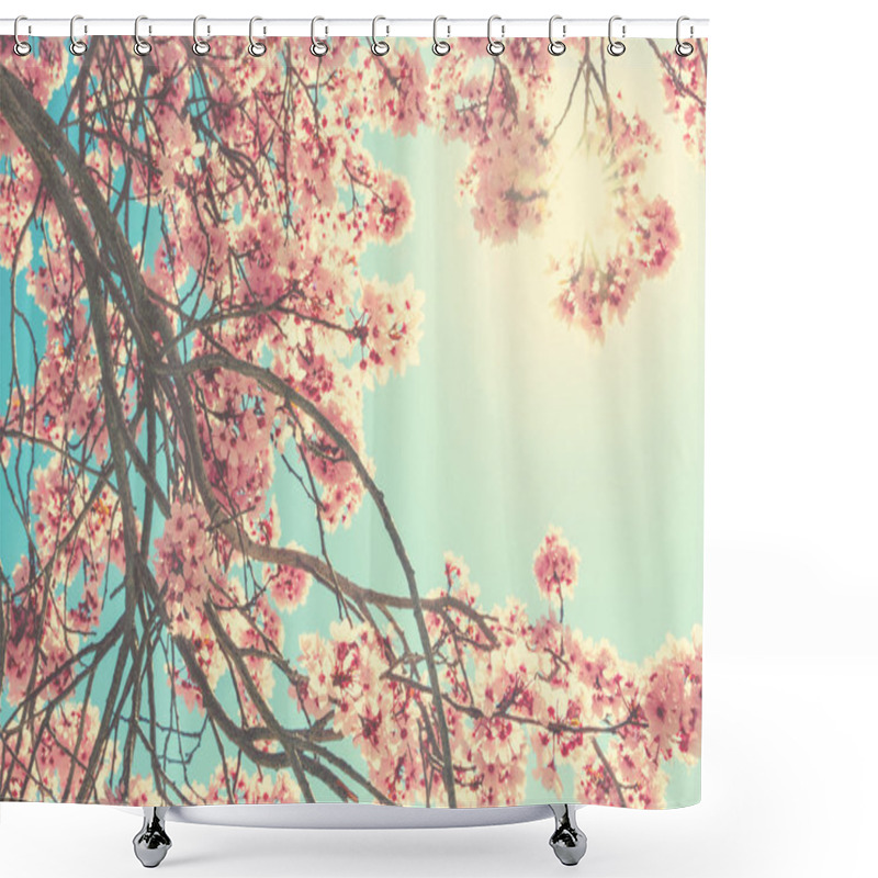 Personality  Spring Blossom Background Shower Curtains