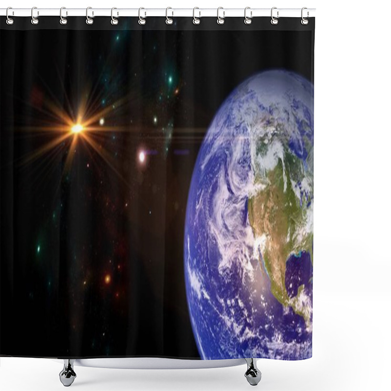 Personality  Planets, Galaxy, Universe, Starry Night Sky, Milky Way Galaxy With Stars And Space Dust In The Universe, Long Exposure Photograph, With Grain. Shower Curtains