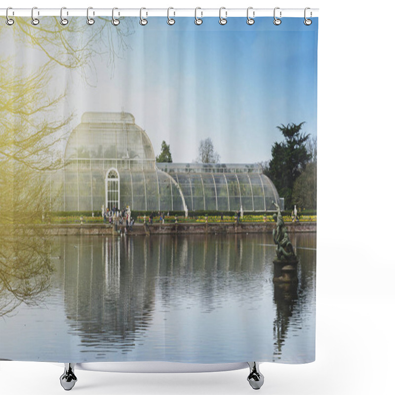 Personality  London, UK - April 2018: Palm House, An Iconic Victorian Glasshouse That Recreates A Rainforest Climate For The Exhibition Of Living Unique Collection Of Tropical Plants From The Tropical Regions Of The World, Located At Kew Garden, England Shower Curtains