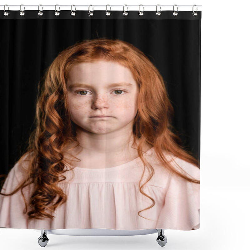 Personality  Adorable Redhead Girl Shower Curtains