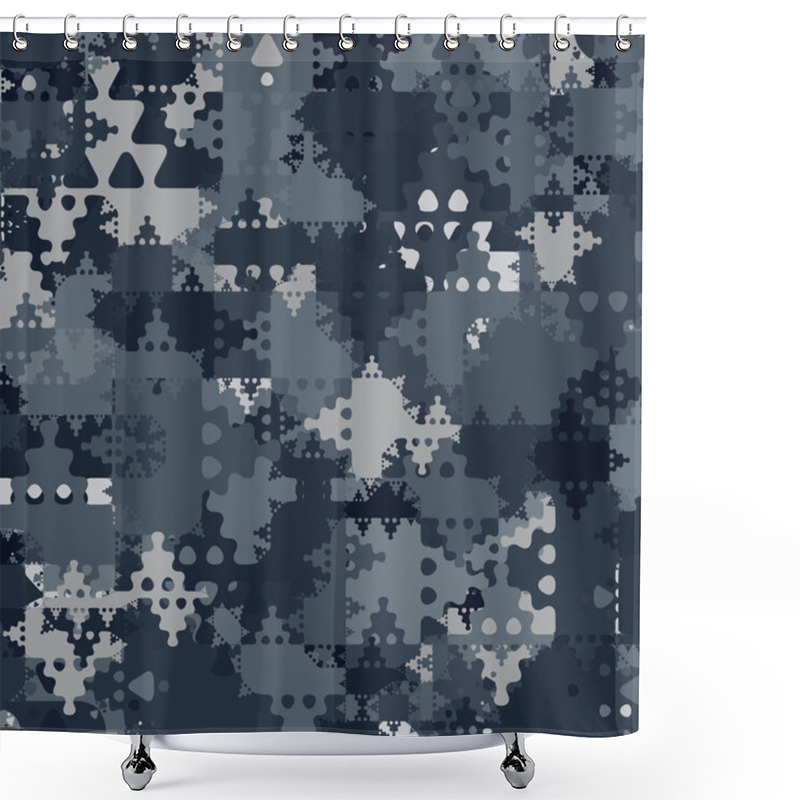 Personality  Abstract Vector Military Camouflage Background Shower Curtains