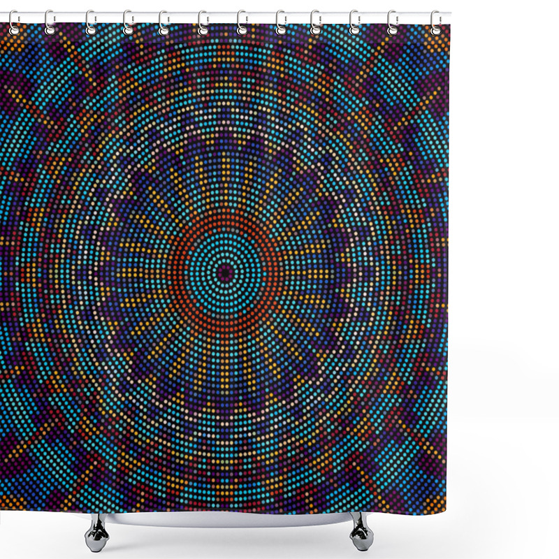 Personality  Seamless Mosaic Tile Pattern. Mosaic Mandala.. Shower Curtains