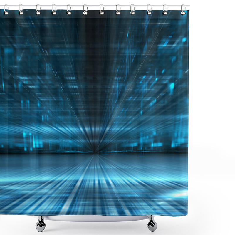 Personality  Abstract Futuristic Background Shower Curtains