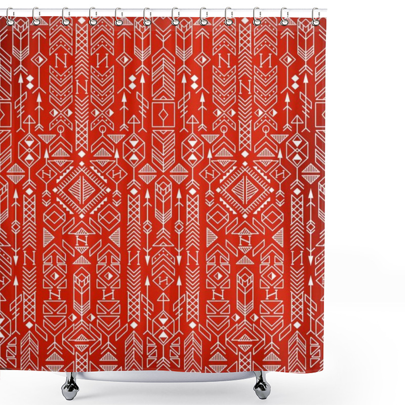 Personality  Seamless Ethnic Pattern  Shower Curtains