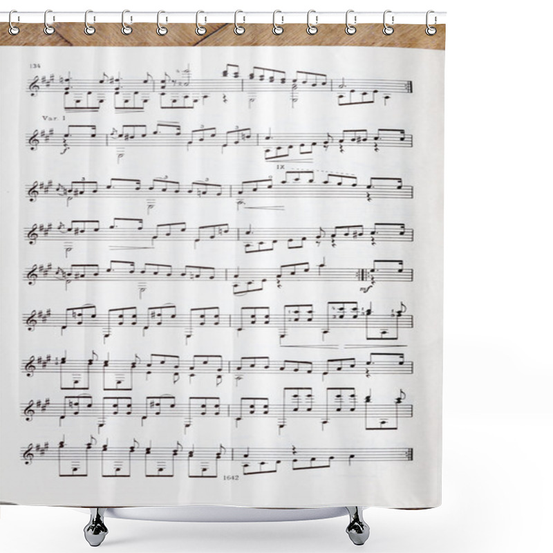 Personality  Music Sheet Shower Curtains