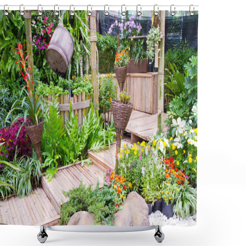 Personality  Beautiful Garden Shower Curtains