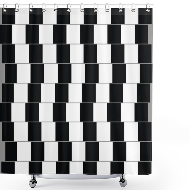 Personality  Optical Illusion Shower Curtains