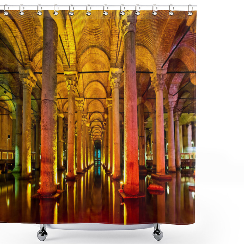 Personality  The Basilica Cistern Interior In Istanbul Shower Curtains