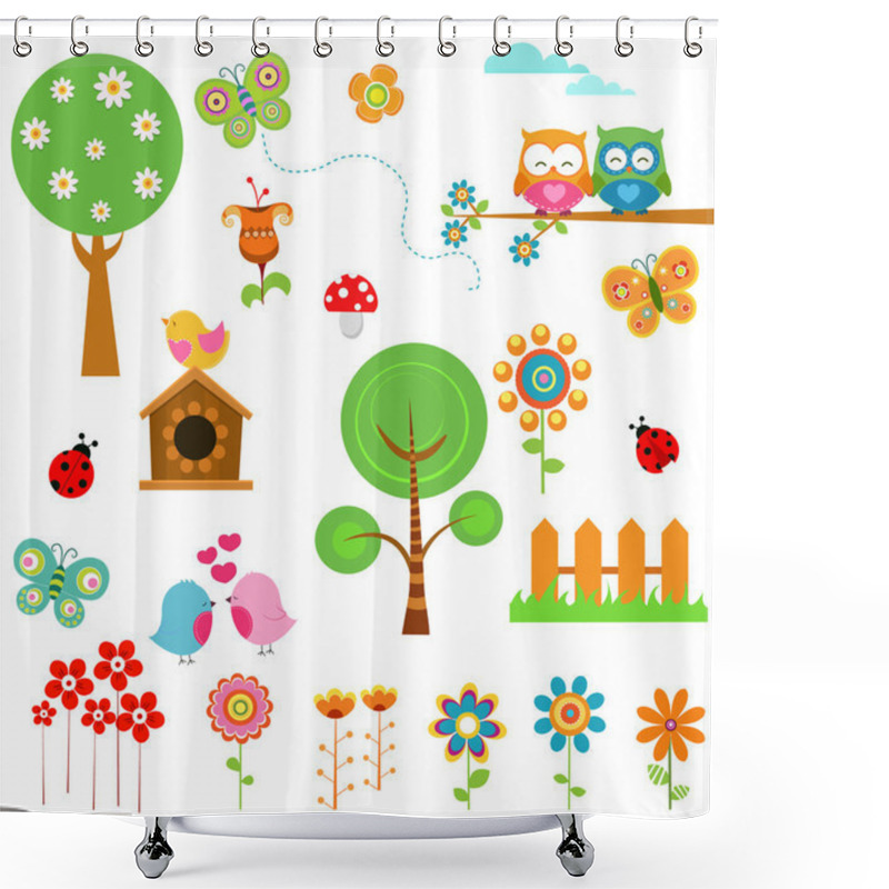 Personality  Spring Set Shower Curtains