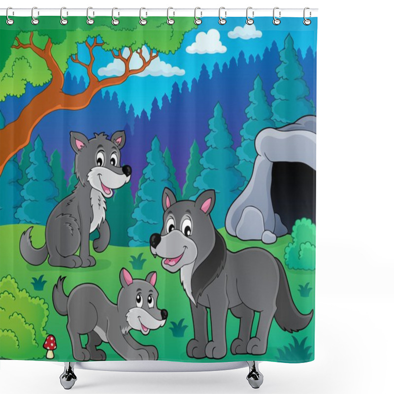 Personality  Wolves Theme Image 1 Shower Curtains