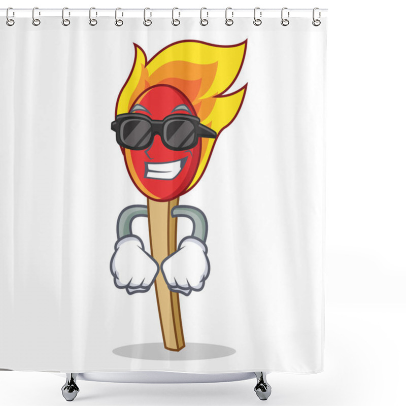 Personality  Super Cool Match Stick Character Cartoon Shower Curtains