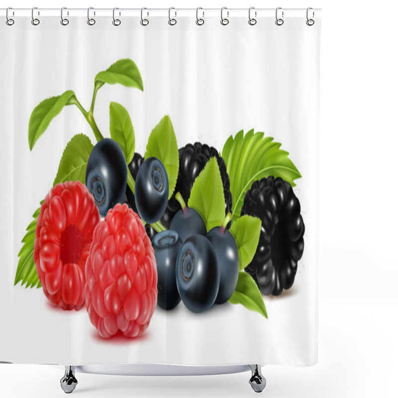 Personality  Forest Berries Shower Curtains