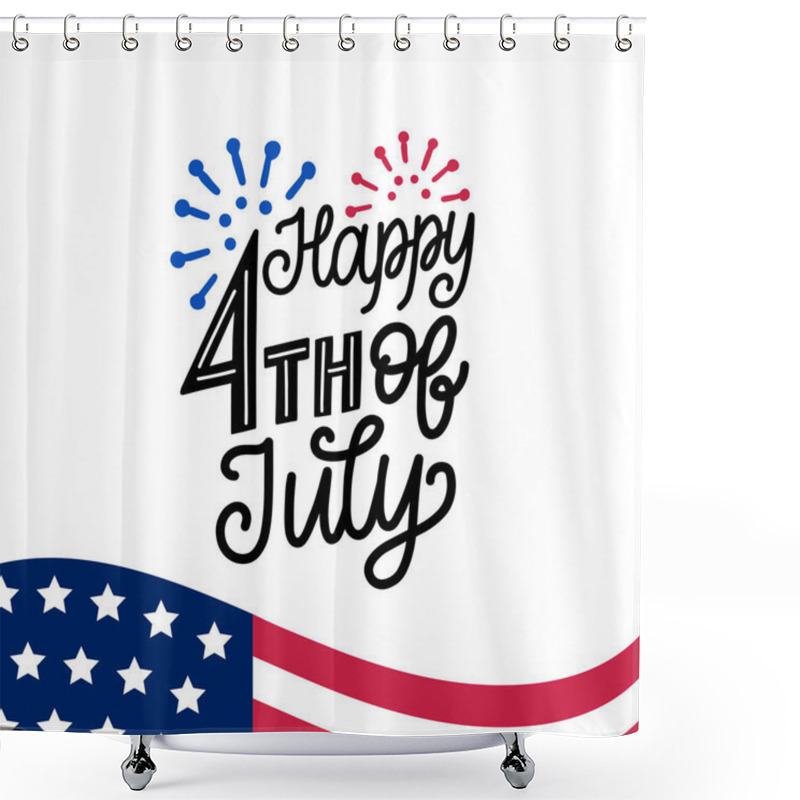 Personality  4th Of July Independence Day  Shower Curtains