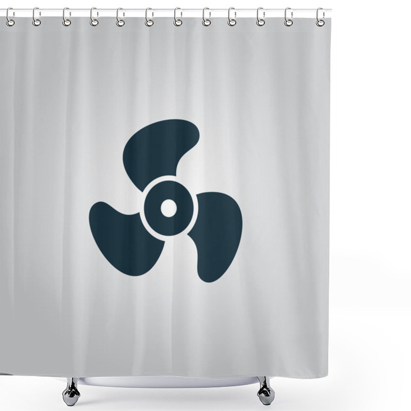 Personality  Propeller Icon - Vector Shower Curtains