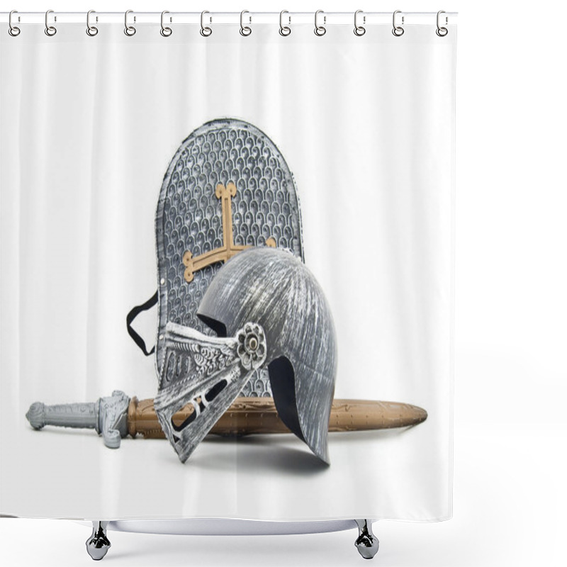 Personality  Toy Armour Of The Knight Shower Curtains