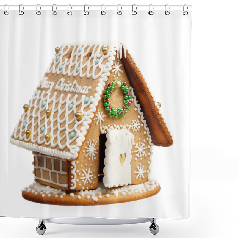 Personality  Gingerbread House Shower Curtains