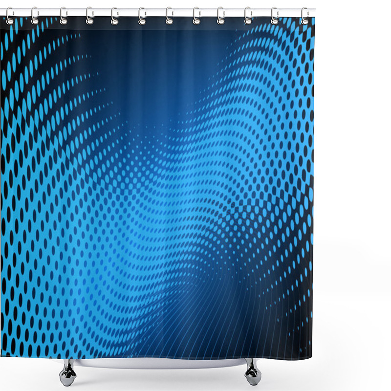 Personality  Abstract Techno Background Shower Curtains